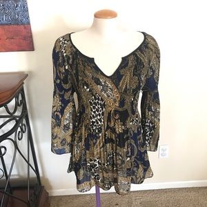Cupio NWT Leopard Print Blouse